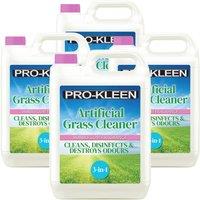 ProKleen Artificial Grass Cleaner Disinfectant 4 x 5L Bubblegum Fragrance in Clear
