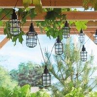 Luxform Solar Corsica Stringlights 8 Bulbs in Black