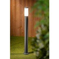 CGC Lighting Rome 1m Anthracite Dark Grey Outdoor Post Light Opal Diffuser