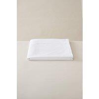 Ted Baker 'TB Plain Dye' Cotton Sateen Flat Sheet in White | Size: Super King