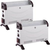 Igenix Portable Electric Low Energy Convector Heater (Pack of 2) in White