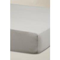 Ted Baker 'TB Plain Dye' Cotton Sateen Fitted Sheet in Silver | Size: King