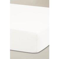 Ted Baker 'TB Plain Dye' Cotton Sateen Fitted Sheet in White | Size: King
