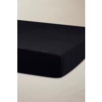 Ted Baker 'TB Plain Dye' Cotton Sateen Fitted Sheet in Black | Size: King