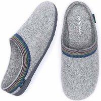 Moshulu Women's 'Mirissa' Mule Slippers in Charcoal | Size: 5