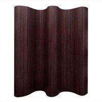 Berkfield Home Room Divider Bamboo Dark Brown 250x165 cm
