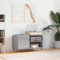 Berkfield Home Record Cabinet Grey Sonoma 85x38x48 cm Engineered Wood | Size: 85 x 38 x 48 cm