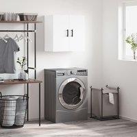 Berkfield Home Wall Cabinet White 60x31x60 cm Engineered Wood | Size: 60 x 31 x 60 cm