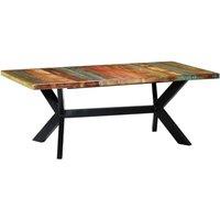 Dining Table 200x100x75 cm Solid Reclaimed Wood