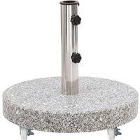 Berkfield Home Parasol Base Granite 30 kg Round Grey