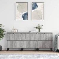 Berkfield Home Sideboards 3 pcs Grey Sonoma Engineered Wood