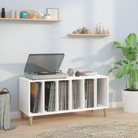 Berkfield Home Record Cabinet White 100x38x48 cm Engineered Wood | Size: 100 x 38 x 48 cm