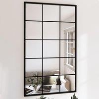 Berkfield Home Wall Mirrors 3 pcs Black 100x60 cm Metal