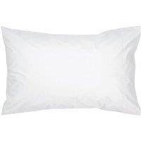CHRISTY 400TC Luxury Cotton Sateen Plain Dye King Pillowcases Pair in White
