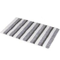 Showerdrape Milton Blue Stripe Bath Mat in Grey