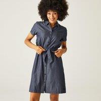 Regatta Women's 'Rema' Shirt Dress in Light Blue | Size: 14