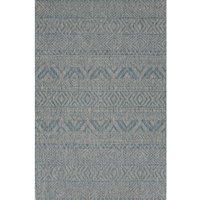Kukoon Blue Striped Outdoor, Garden & Patio Area Rug | Size: 60 cm x 240 cm