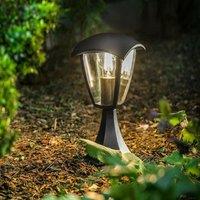 CGC Lighting Violet Outdoor Short Post Coach Style Light in Black