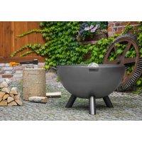 Norfolk Leisure Lifestyle Kongo Deep Metal Fire Bowl in Black