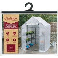 Christow Large Walk In Greenhouse Replacement Cover Grow House Protector - COVER ONLY in Clear