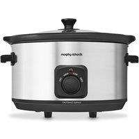 Morphy Richards Stainless Steel 6.5L Slow Cooker in Silver