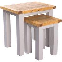 Cabinet Bits Nest of Tables - Set of 2 Tables in Light Grey