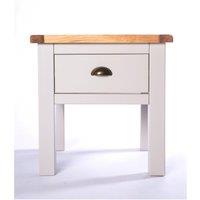 Cabinet Bits Argenta Light Grey 1 Drawer Side Table Brass Cup Handle