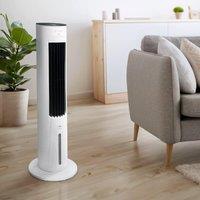 5L Evaporative Air Cooler & Portable Tower Fan with Sleep, Natural and Humidification Modes