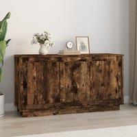 Berkfield Home Sideboard Smoked Oak 102x35x55 cm Engineered Wood in Brown | Size: 102 x 35 x 55 cm