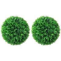 Berkfield Home Artificial Boxwood Balls 2 pcs 38 cm in Green