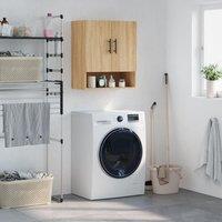 Berkfield Home Wall Cabinet Sonoma Oak 60x31x70 cm Engineered Wood in Brown | Size: 60 x 31 x 70 cm