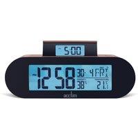 Acctim Kian Digital Alarm Clock Crescendo Alarm Date, Temperature & Humidity Display Pop Up Alarm in Burnt Orange