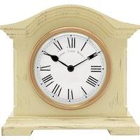 Acctim Falkenburg Mantel Clock Quartz Mechanism Distressed Finish in Off-White