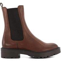 Dune London Women's 'Picture' Leather Ankle Boots in Brown | Size: 3