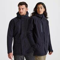 Craghoppers Unisex 'Expert Kiwi Pro' Stretch Waterproof Long Jacket in Dark Navy | Size: 2XL