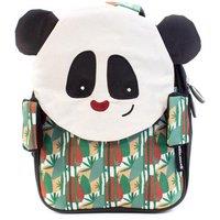 Les Deglingos 32cm Small Backpack - Rototos the Panda in White