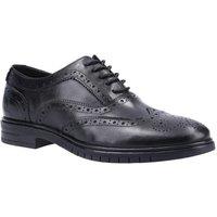 Hush Puppies Men's 'Santiago' Smooth Leather Lace Shoes in Black | Size: 12