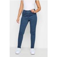 M&Co Women's Stretch Jeggings in Blue | Size: 10