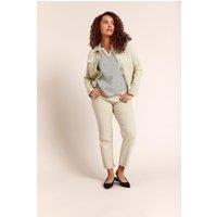 M&Co Women's Denim Mom Jeans in Cream | Size: 20L