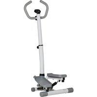 HOMCOM Adjustable Twist Stepper Step Machine For Home Gym Aerobic Workout in White | Size: Standard