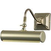Netlighting Picture Light 1 Light Small Picture Wall Light Polished Brass E14 in Yellow