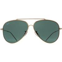 Ray-Ban Men's Aviator Gold Green RB0101S Aviator Reverse