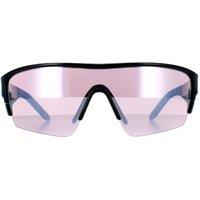 Dragon Men's Semi Rimless Shiny Black Lumalens Silver Ionized & Spare Tracer X