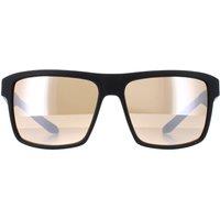 Dragon Men's Square Matte Black Lumlens Silver Ionized Space