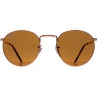 Ray-Ban Men's Round Rose Gold Brown RB3637 New Round