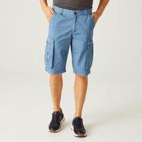 Regatta Men's 'Shorebay' Vintage Look Cargo Shorts in Mid Blue | Size: 33R