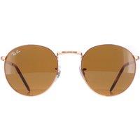 Ray-Ban Men's Round Rose Gold Brown RB3637 New Round