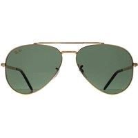 Ray-Ban Men's Aviator Polished Gold Green RB3625 New Aviator