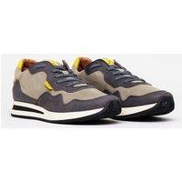 The Wolf Men's Oxford Leather Casual Trainers in Grey | Size: 9
