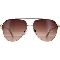 Guess Women's Aviator Gold Brown Gradient GF6140